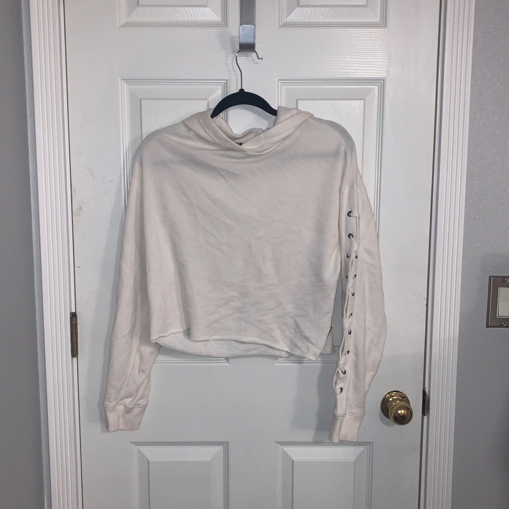 PINK Crop Top Sweatshirt size small
